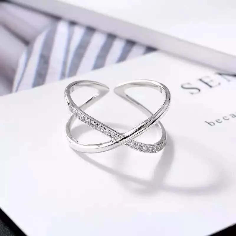 Sterling Silver Geometric Shaped Rings - Glova