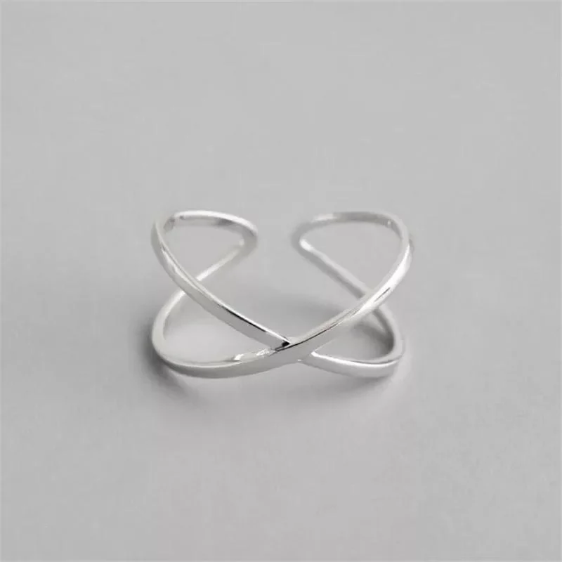 Sterling Silver Geometric Shaped Rings - Glova