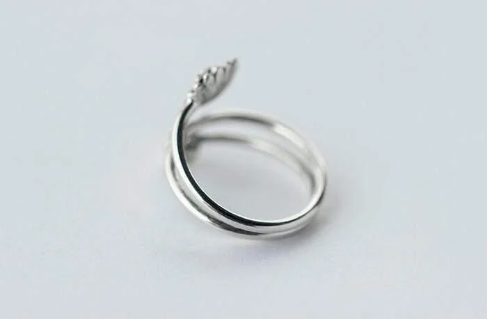 Sterling Silver Lotus Flower Ring - Glova