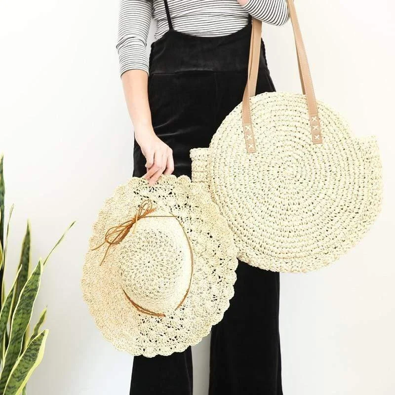 Straw Shoulder Bag - Glova