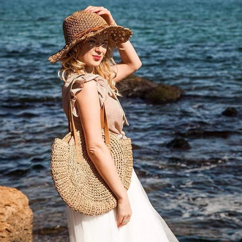 Straw Shoulder Bag - Glova