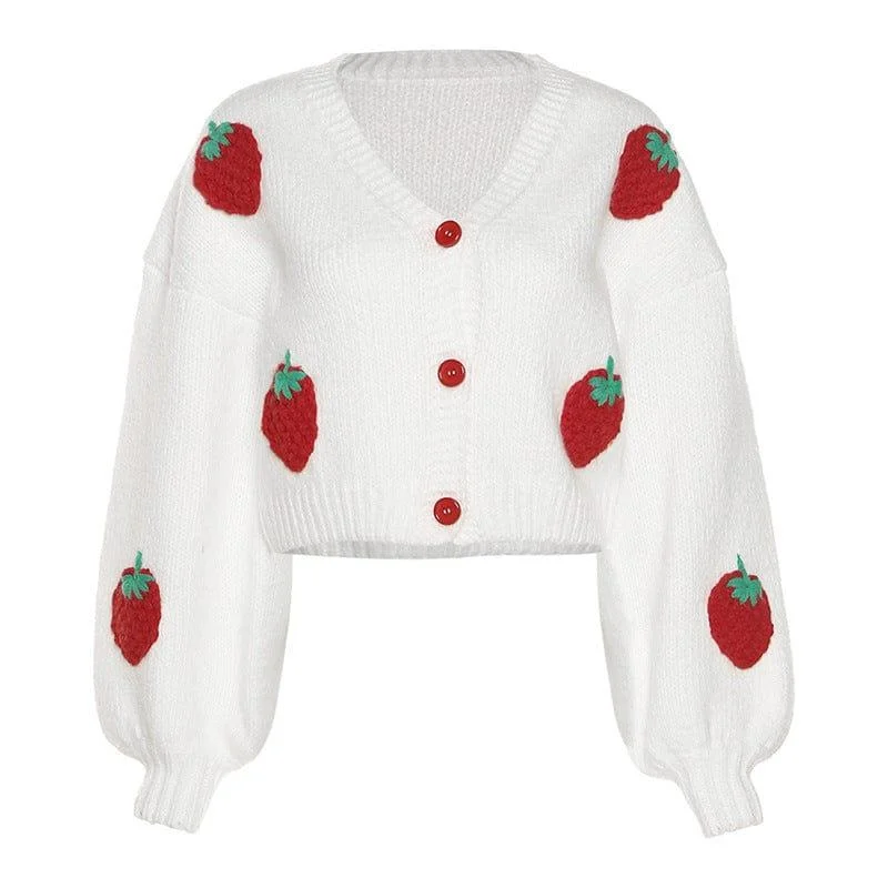 Strawberry On Top Cardigan - Glova