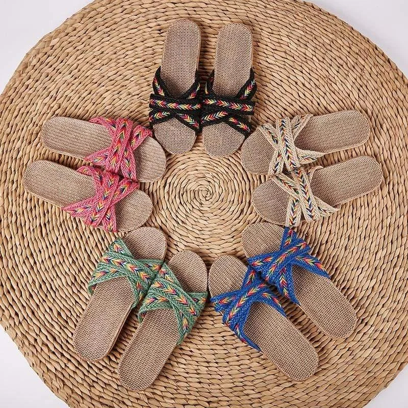 Summer Cross-tied Comfy Sandals - Glova