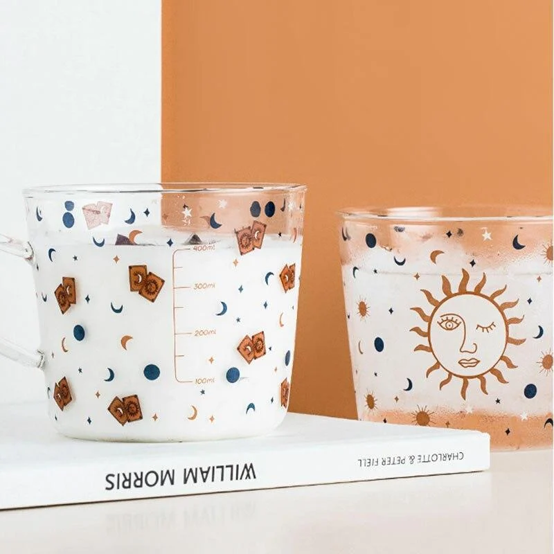 Sun & Evil Eye Glass Mug - Glova