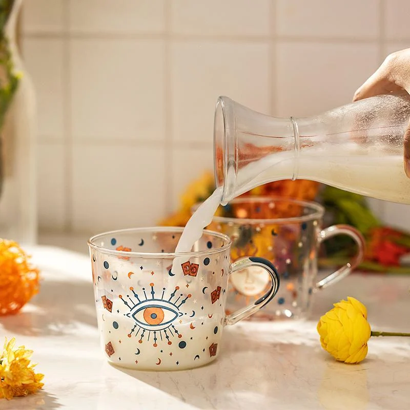 Sun & Evil Eye Glass Mug - Glova