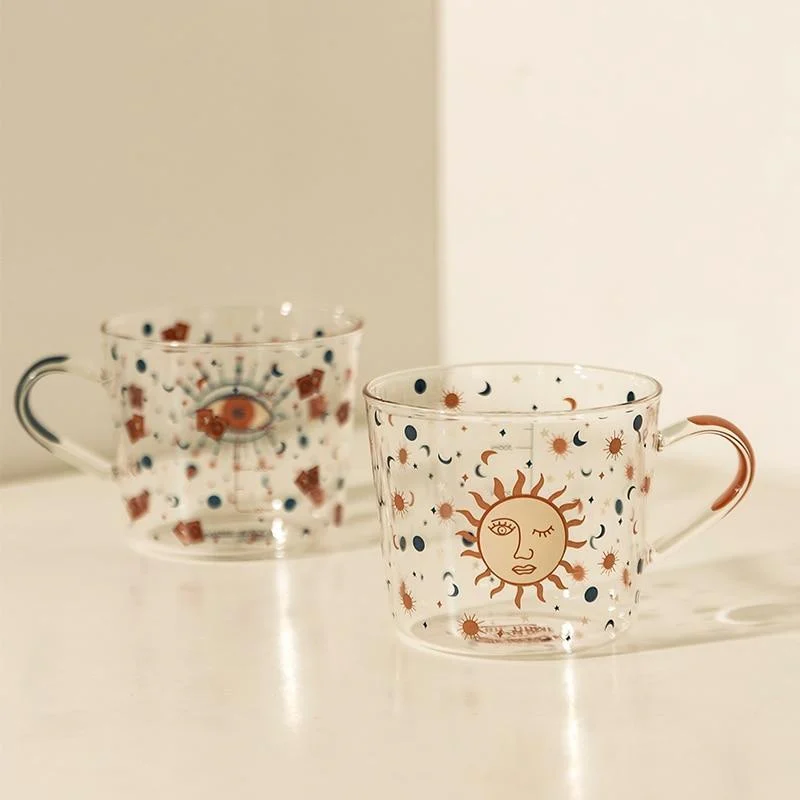 Sun & Evil Eye Glass Mug - Glova