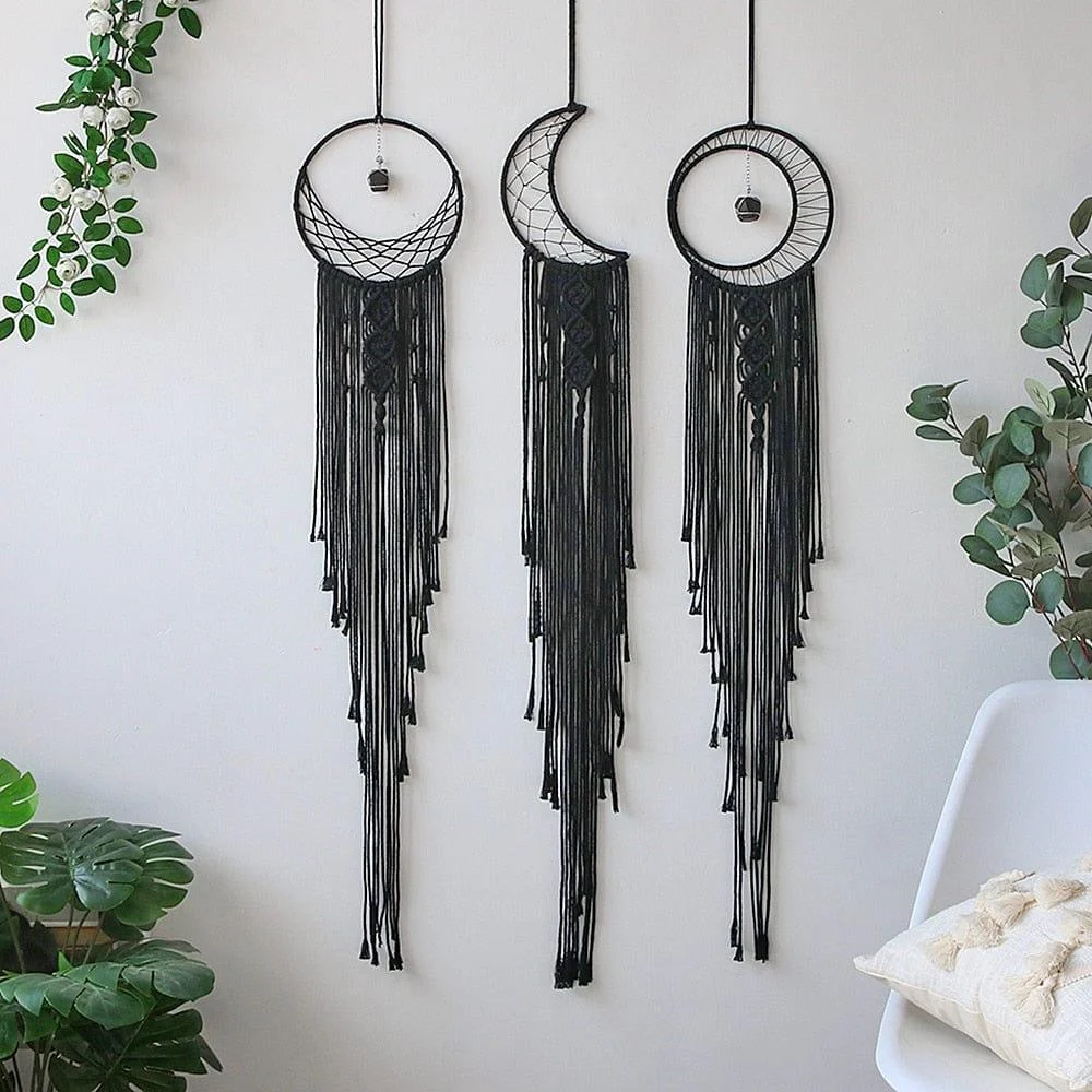 Sun And Moon Black Dream Catcher - Glova