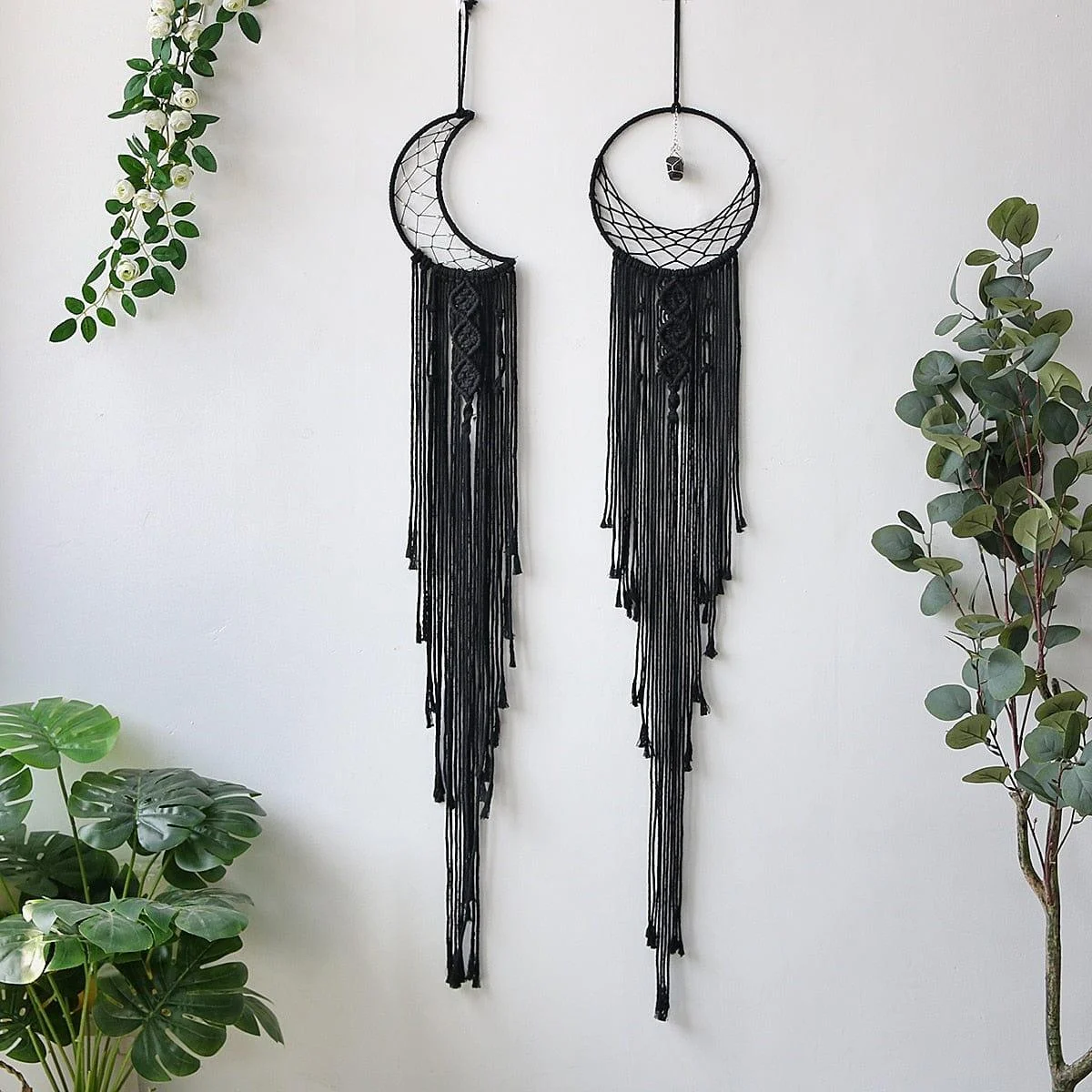 Sun And Moon Black Dream Catcher - Glova