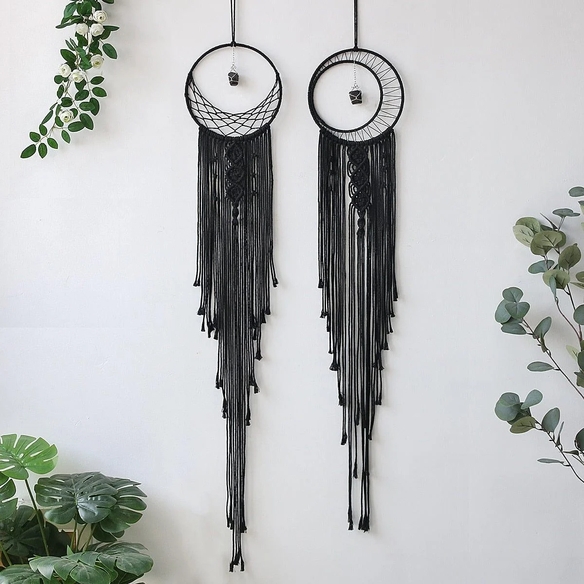 Sun And Moon Black Dream Catcher - Glova