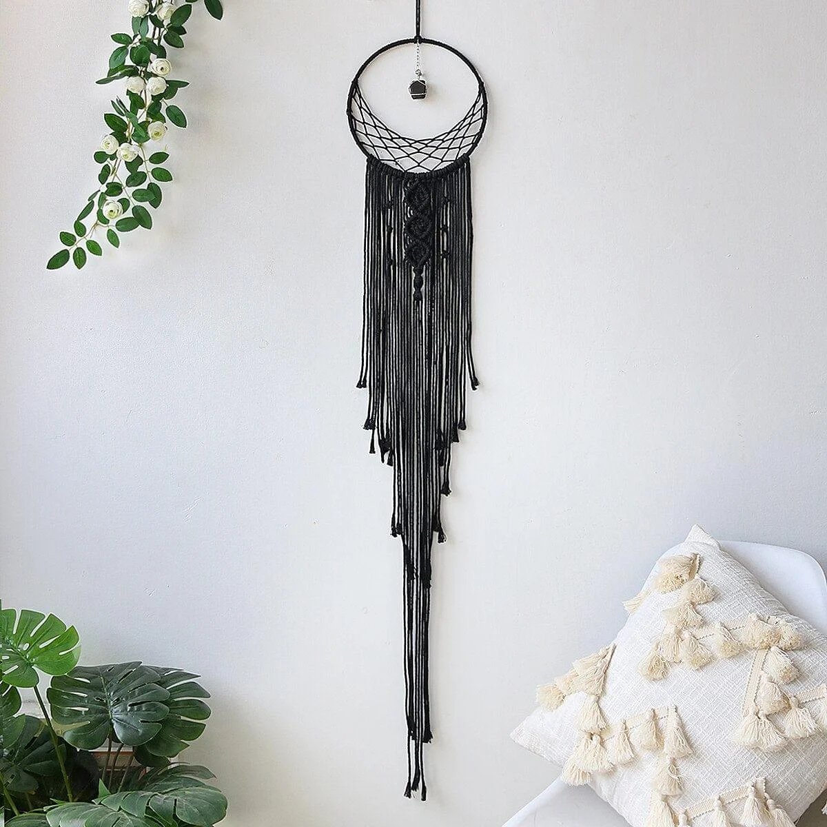 Sun And Moon Black Dream Catcher - Glova