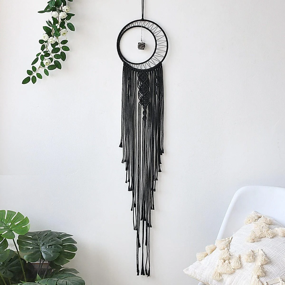 Sun And Moon Black Dream Catcher - Glova