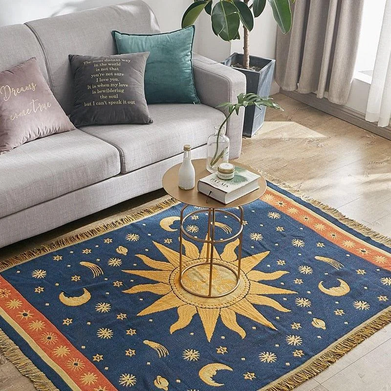 Sun & Moon Boho Throw Blanket - Glova