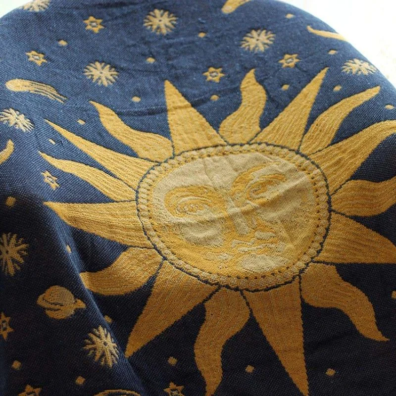 Sun & Moon Boho Throw Blanket - Glova