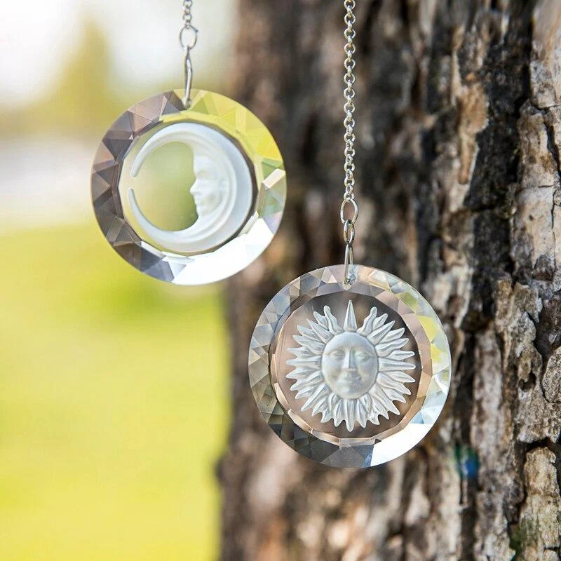 Sun and Moon Crystal Suncatcher - Glova