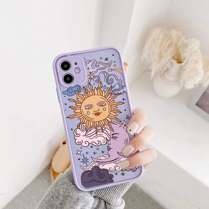 Sun and Moon Faces Phone Case - Glova