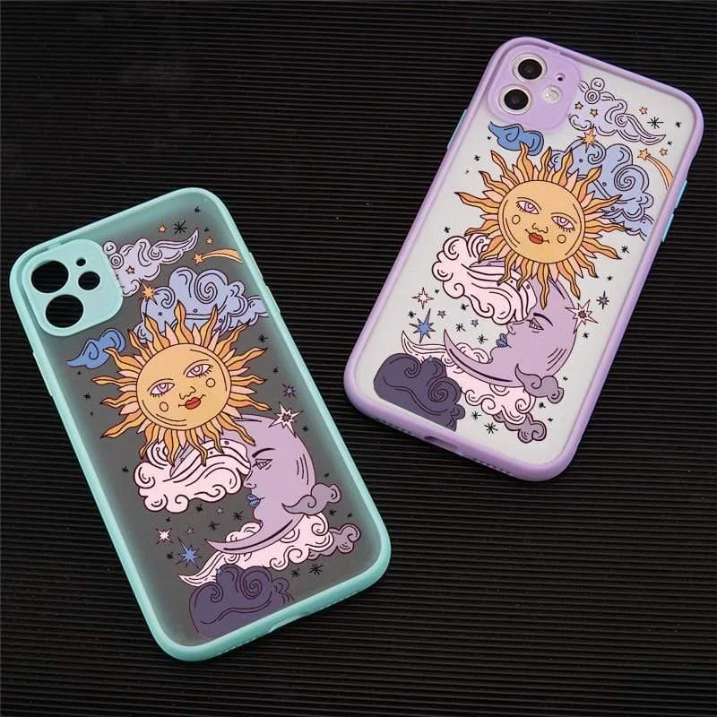 Sun and Moon Faces Phone Case - Glova