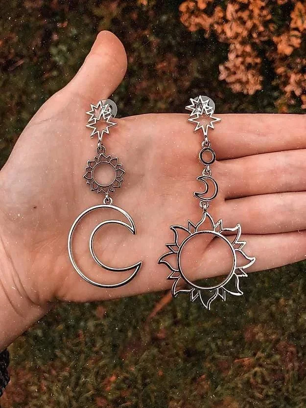 Sun & Moon Goddess Earrings - Glova