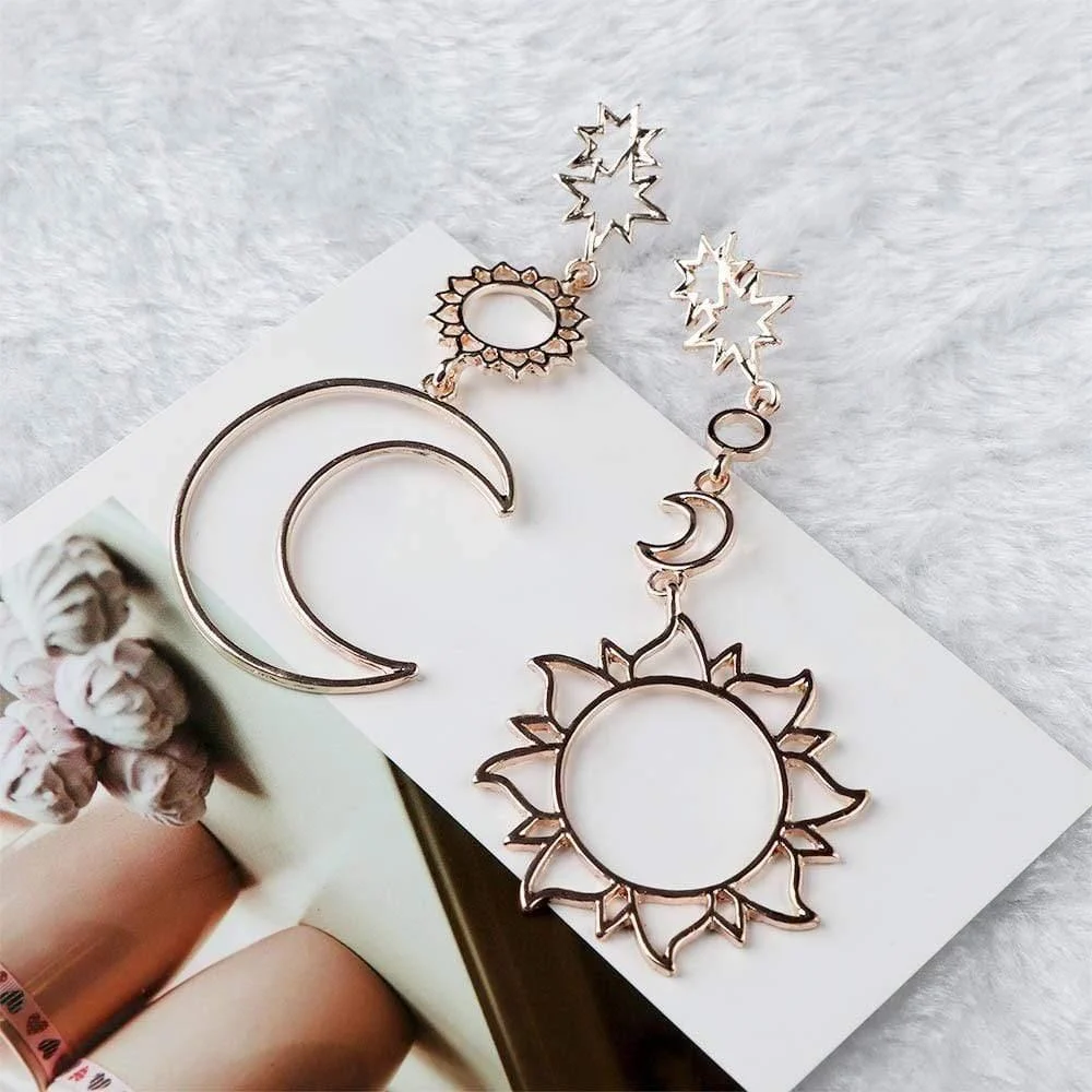 Sun & Moon Goddess Earrings - Glova