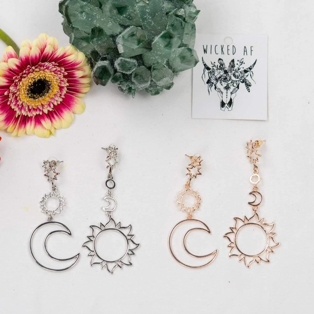 Sun & Moon Goddess Earrings - Glova