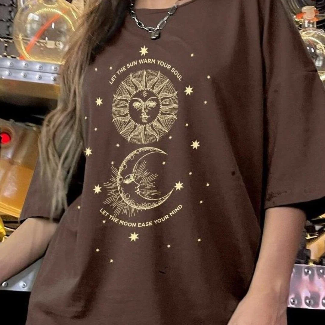 Sun & Moon Print Tee - Glova