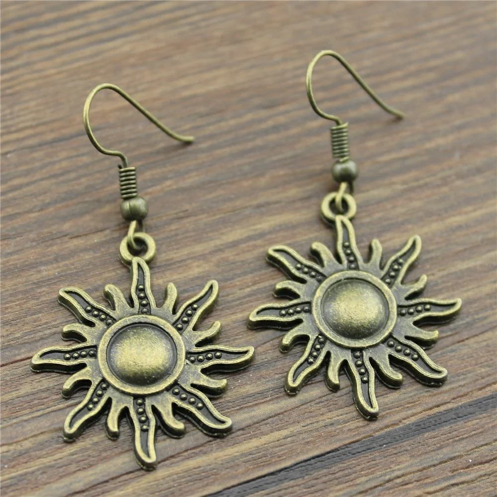 Sun Dangle Earrings - 2 Colors - Glova