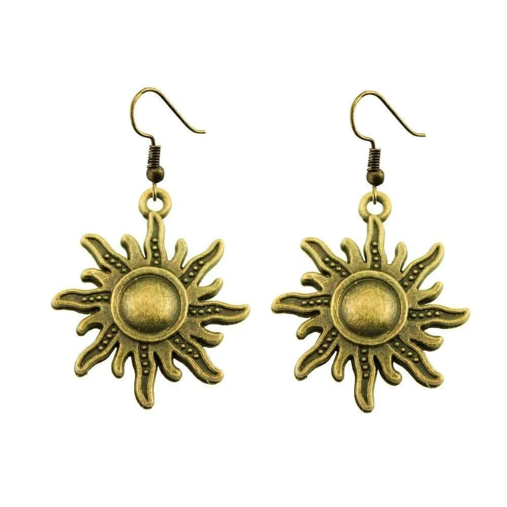 Sun Dangle Earrings - 2 Colors - Glova