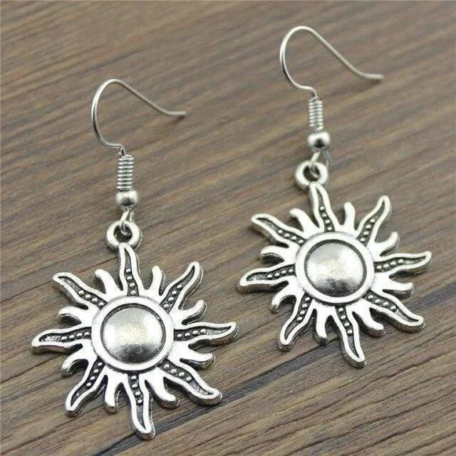 Sun Dangle Earrings - 2 Colors - Glova