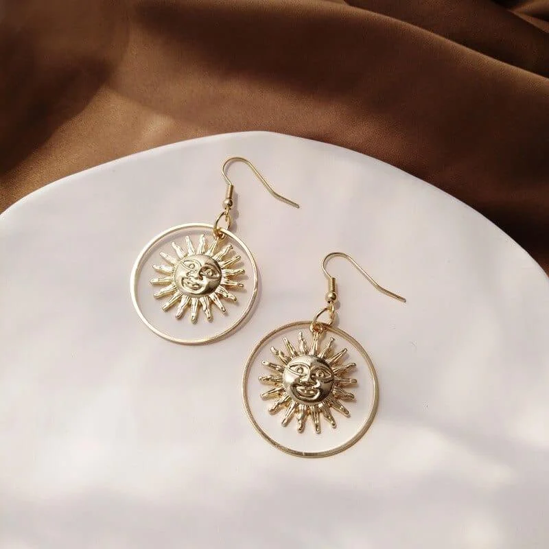 Sun Hoop Earrings - Glova