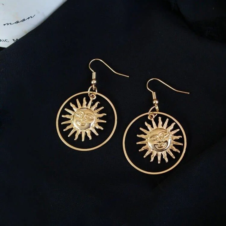 Sun Hoop Earrings - Glova