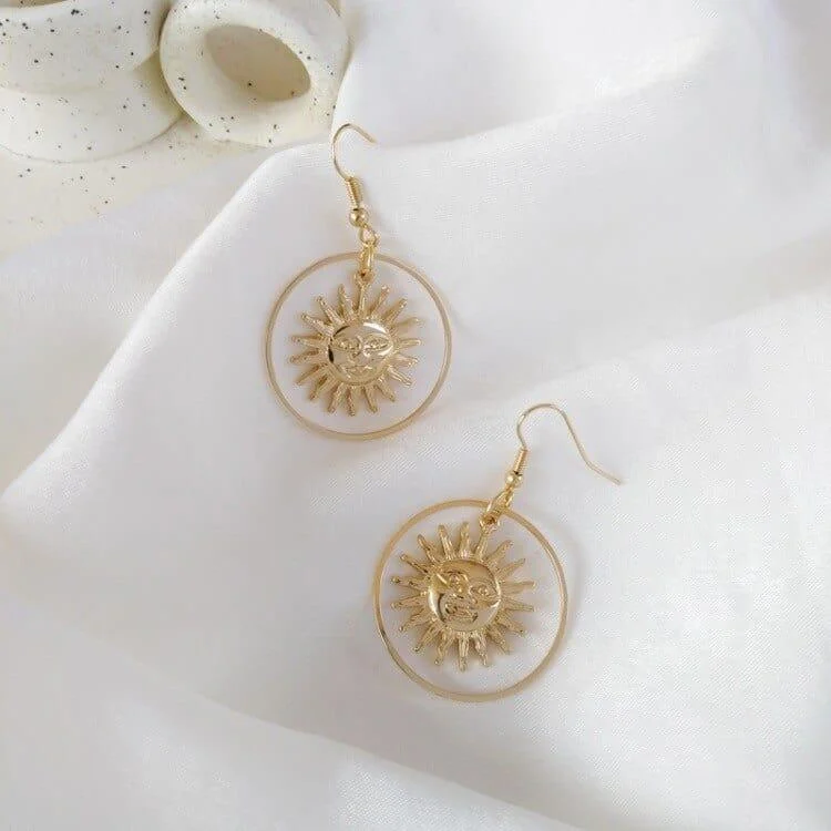 Sun Hoop Earrings - Glova