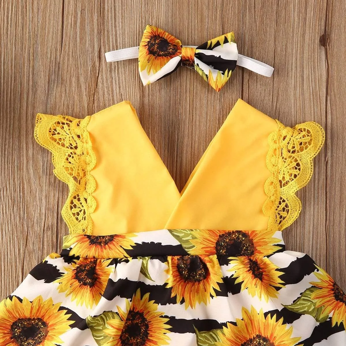 Sunflower Boho Baby Girl Outfit - Glova