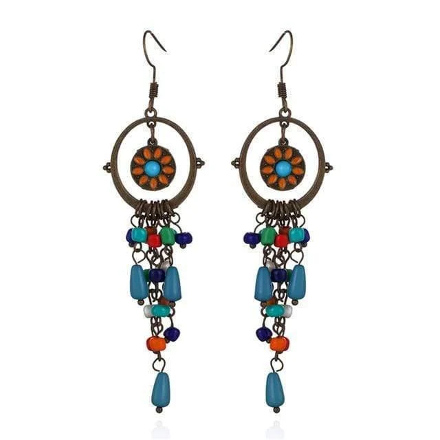 Sunflower Dangle Earrings - Glova