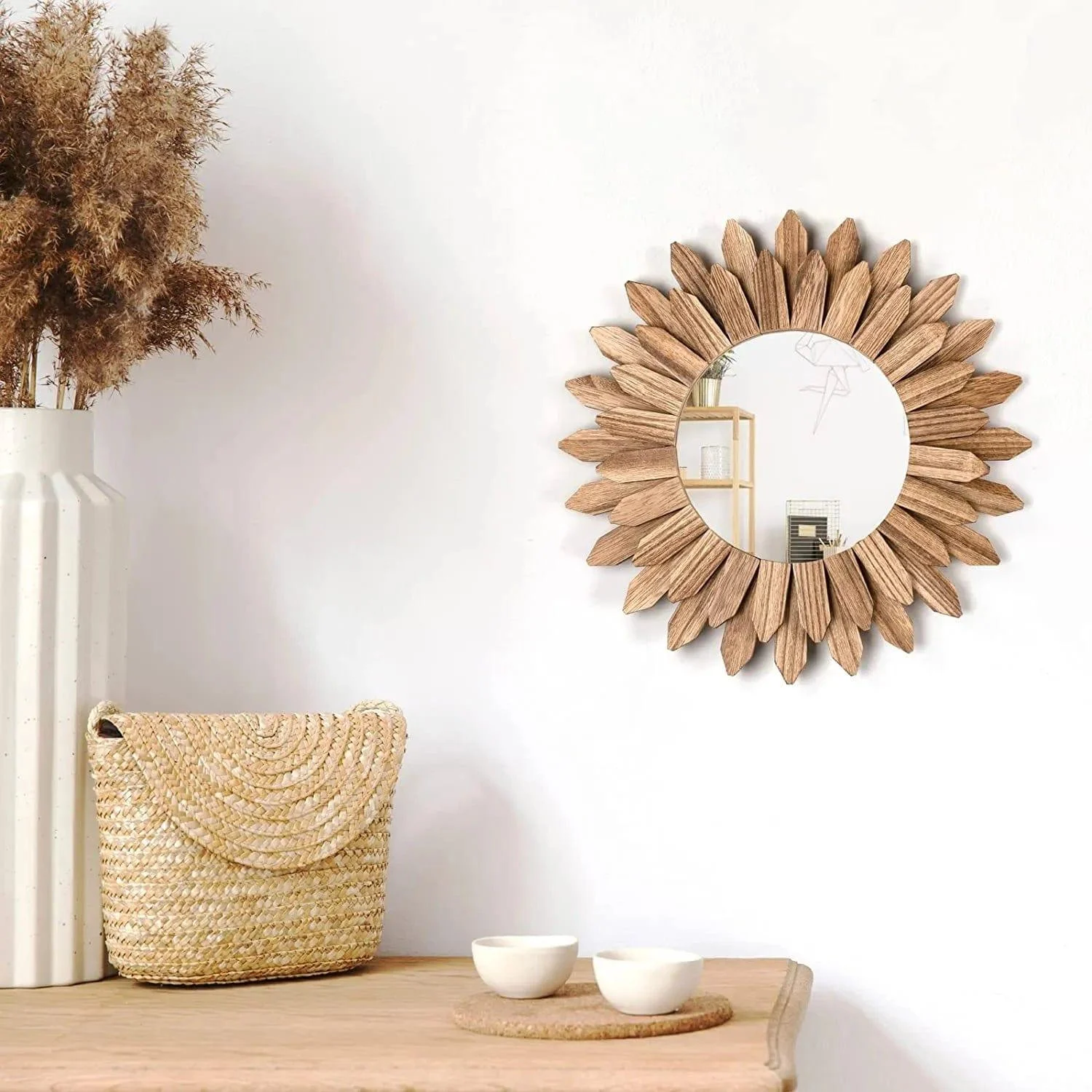 Sunflower Wooden Mirror - Glova