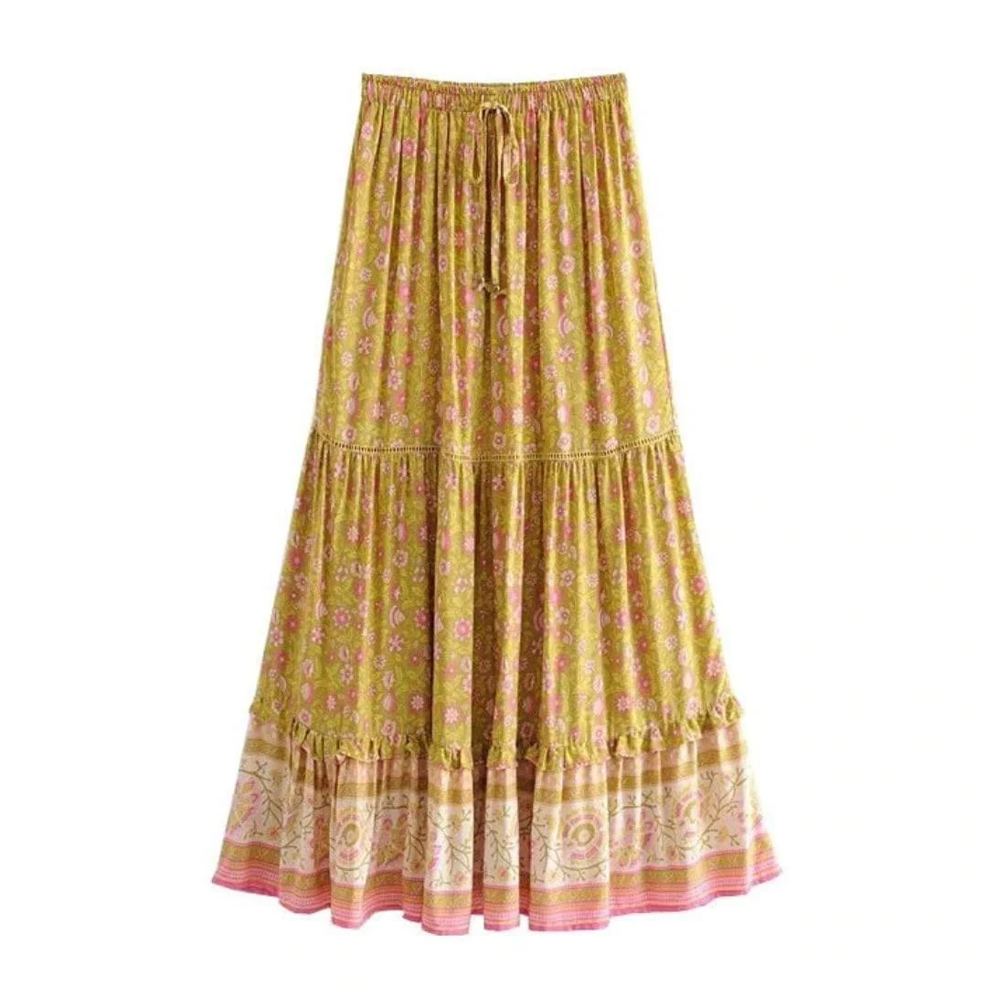 SYMPHONY Maxi Skirt - Yellow - Glova