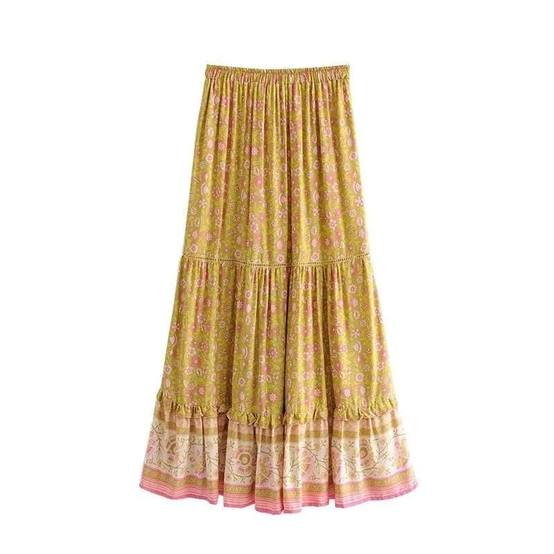 SYMPHONY Maxi Skirt - Yellow - Glova