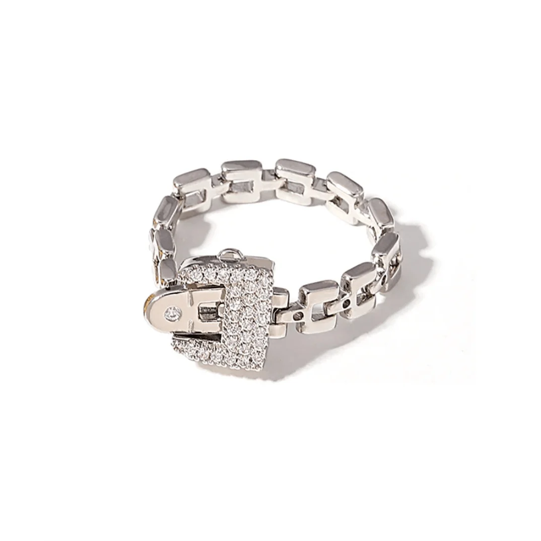 Tamar Belted Chain Ring and Bracelet - Glova