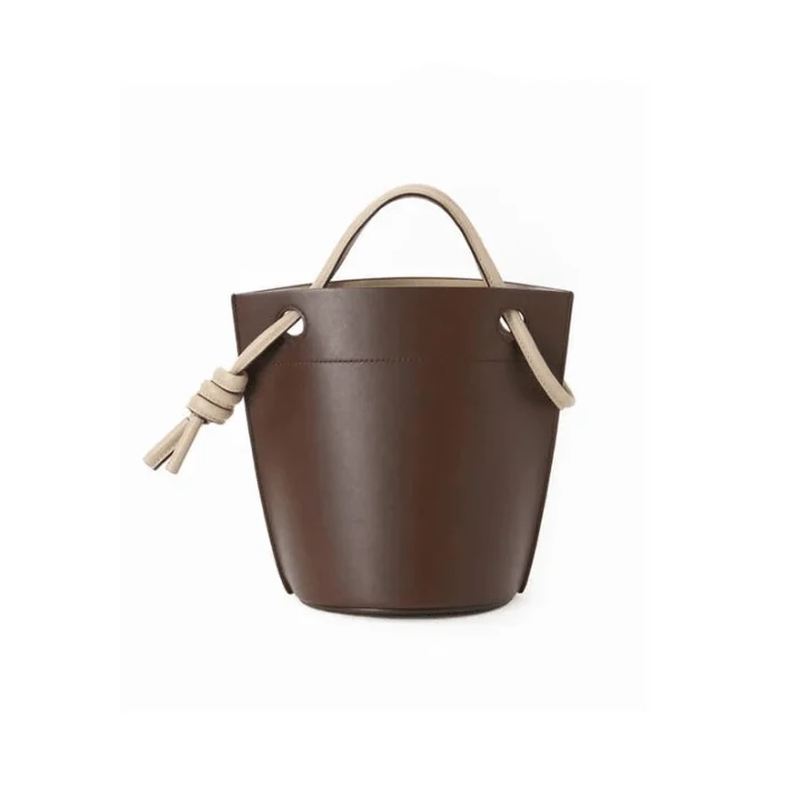 Tara Minimalist Knot Detail Bucket Bags - Glova