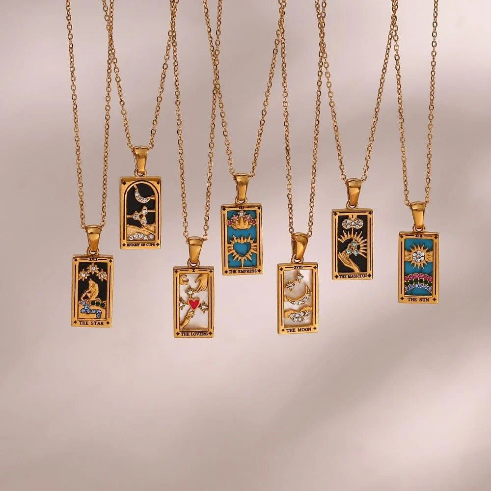 Tarot Cards Pendant Necklaces - Glova