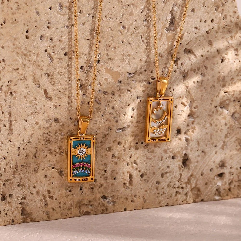 Tarot Cards Pendant Necklaces - Glova