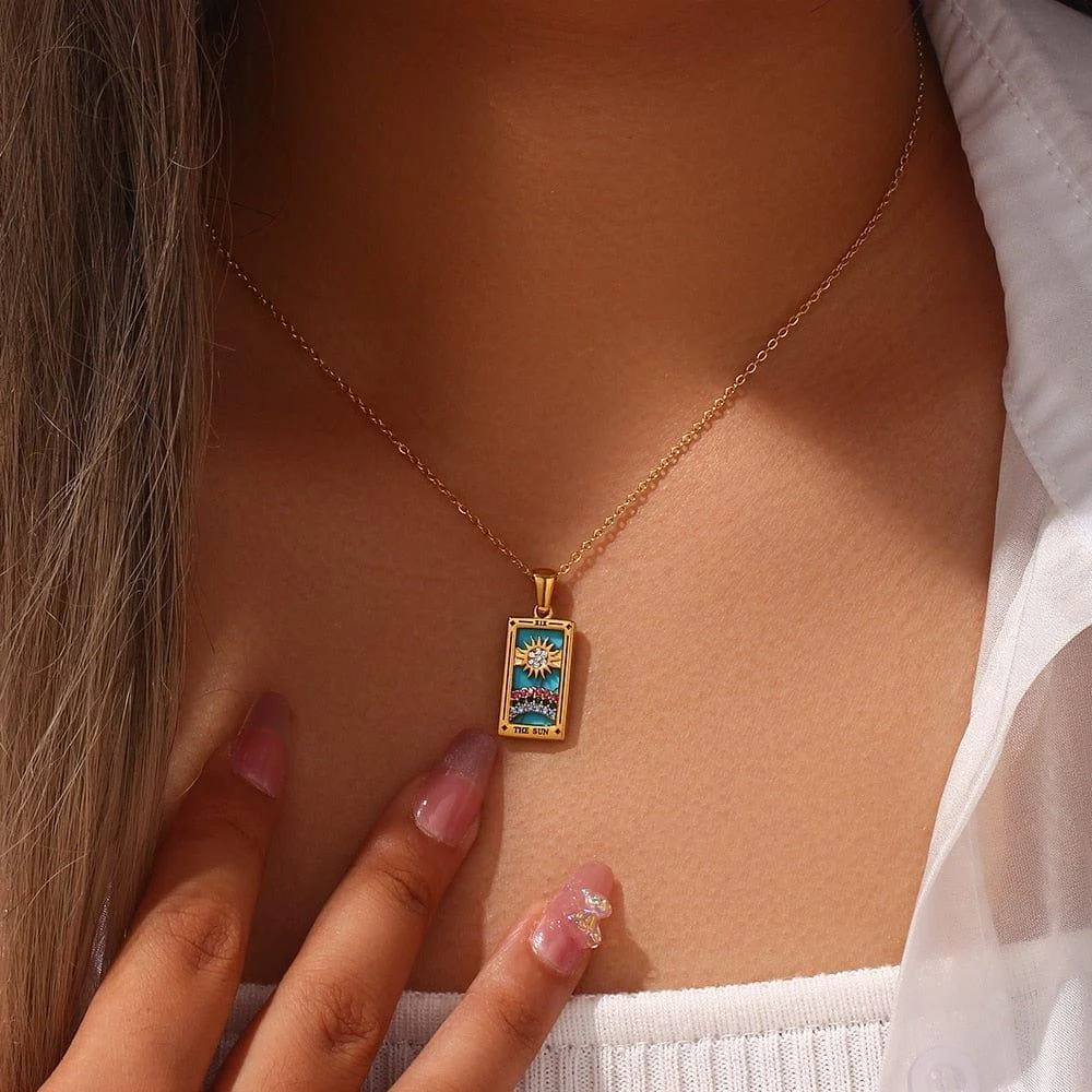 Tarot Cards Pendant Necklaces - Glova