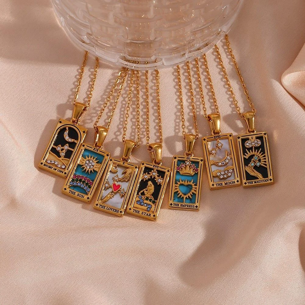 Tarot Cards Pendant Necklaces - Glova