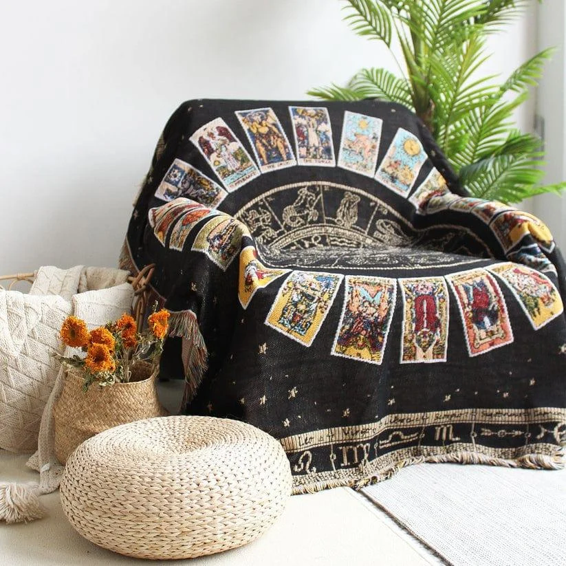 Tarot Deck Throw Blanket - Glova