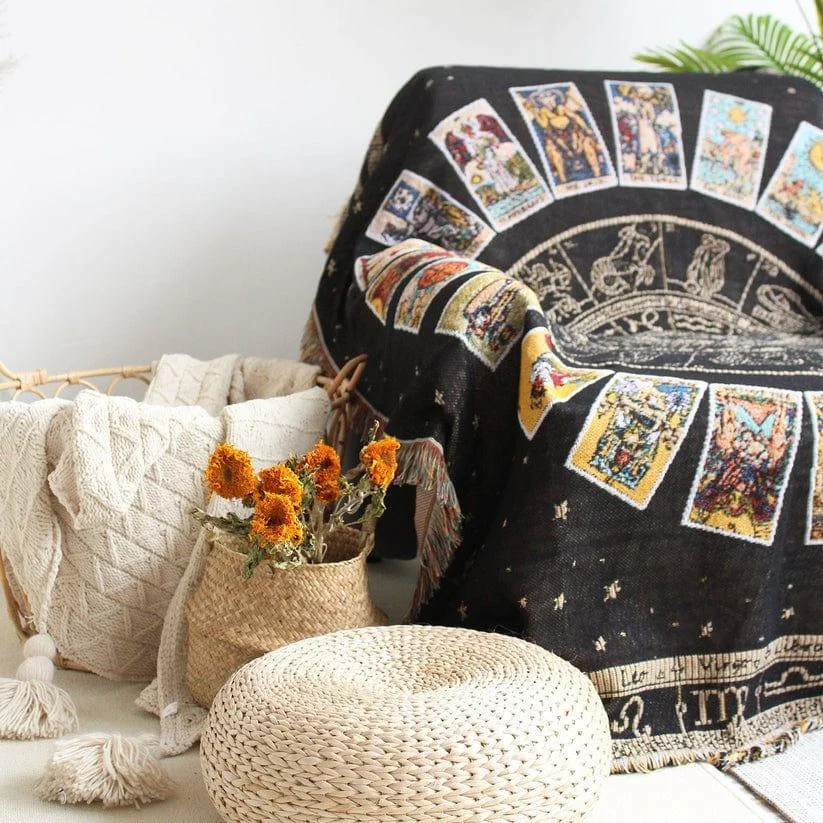 Tarot Deck Throw Blanket - Glova