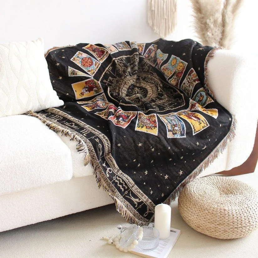 Tarot Deck Throw Blanket - Glova