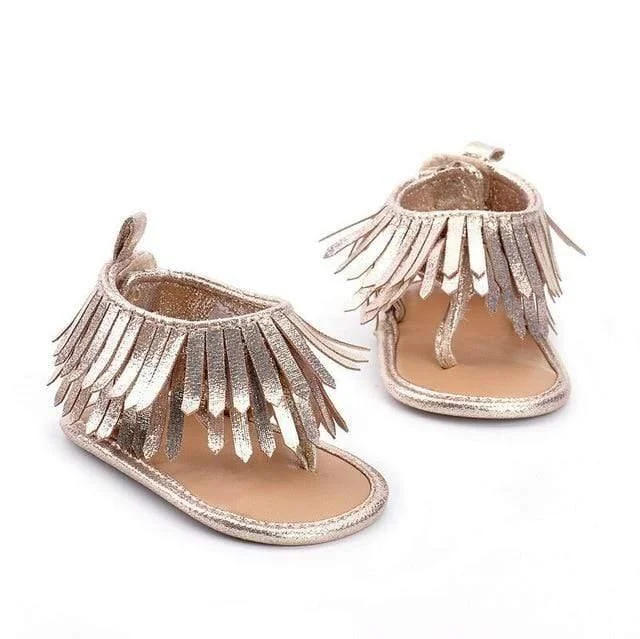 Tassel Leather Sandals - Glova