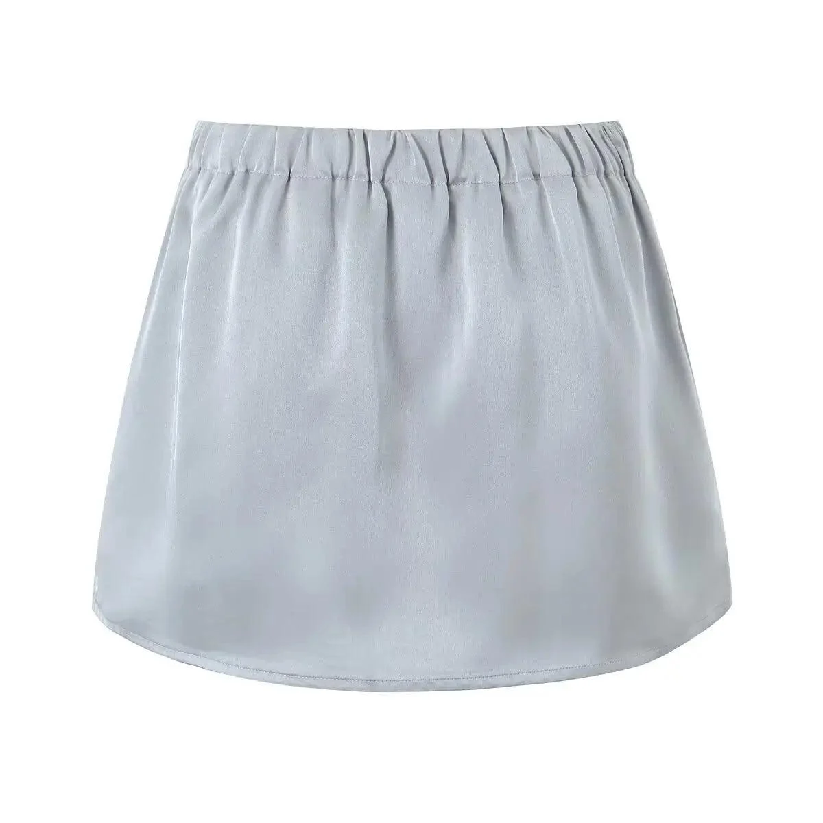 Tassha Boxer Satin Mini Skirts - Glova