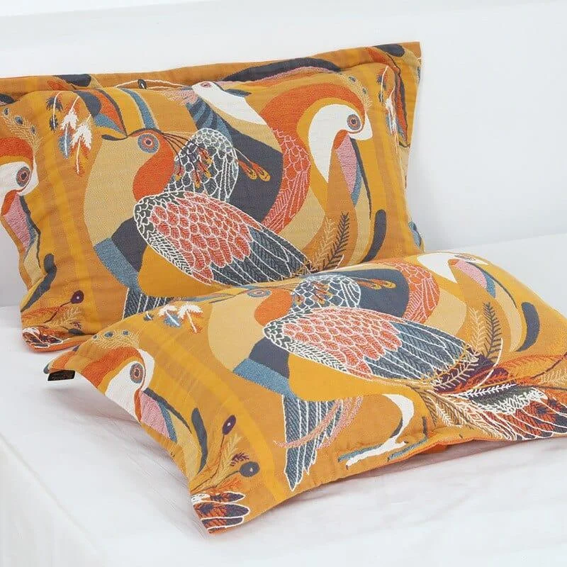 Toucan Bird Pillow Case Pack of 2 - Glova