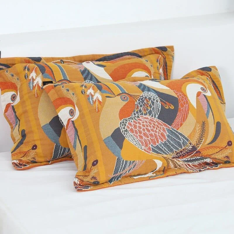 Toucan Bird Pillow Case Pack of 2 - Glova