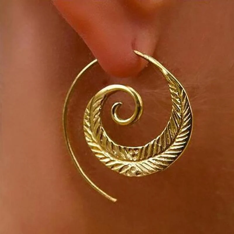 Tranquility Spiral Earrings (2 Colors) - Glova