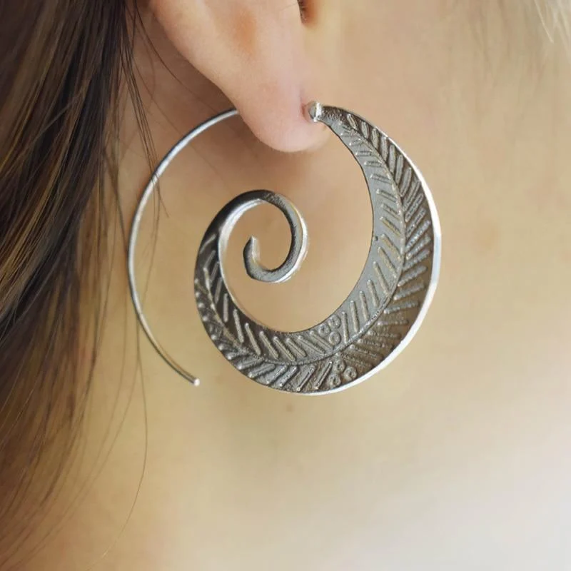 Tranquility Spiral Earrings (2 Colors) - Glova